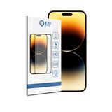KZY İLETİŞİM Apple iPhone 14 Pro ile Uyumlu Tam Kaplayan Temperli Ekran Koruyucu Cam