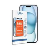 KZY İletişim Apple iPhone 15 Plus ile Uyumlu Tam Kaplayan 21D Temperli Ekran Koruyucu Cam