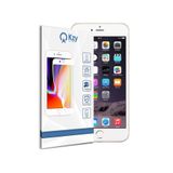 KZY İLETİŞİM Apple iPhone 6s Plus Beyaz ile uyumlu Tam Kaplayan Fibernano Ekran Koruyucu Esnek Cam