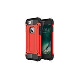 KZY İletişim-Apple iPhone 6s Plus ile Uyumlu Kapak Çift Katmanlı Zırh Tank Kılıf - Kırmızı (KIRMIZI)