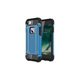 KZY İletişim-Apple iPhone 6s Plus ile Uyumlu Kapak Çift Katmanlı Zırh Tank Kılıf - Mavi (MAVİ)