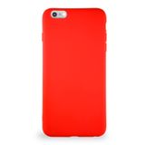 KZY İletişim Apple iPhone 6S Plus ile Uyumlu Kılıf Soft Premier Renkli Silikon Kapak - Kırmızı