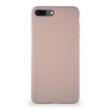 KZY İletişim Apple iPhone 8 Plus ile Uyumlu Kılıf Soft Premier Renkli Silikon Kapak - Pudra