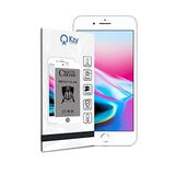 KZY İLETİŞİM Apple iPhone 8 Plus ile uyumlu Tam Kaplayan Mat Seramik Nano Esnek Hayalet Ekran Koruyucu - Beyaz