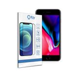 KZY İletişim Apple iPhone 8 Plus ile uyumlu Tam Kaplayan Temperli Ekran Koruyucu Cam - Siyah