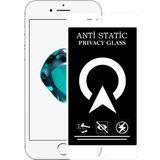 KZY İletişim Apple iPhone SE 2 Tam Kaplayan Anti Statik Görünmez Safir Ekran Koruyucu Hayalet Cam - Beyaz