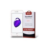KZY İLETİŞİM Apple iPhone SE 2020 ile uyumlu Temperli Ekran Koruyucu Kırılmaz Cam Ekonomik 3'lü Paket