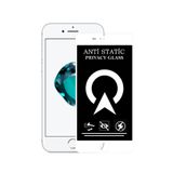 KZY İletişim Apple iPhone SE 2020 Tam Kaplayan Anti Statik Görünmez Safir Ekran Koruyucu Hayalet Cam - Beyaz