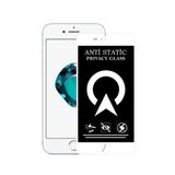 KZY İletişim Apple iPhone SE 2022 Tam Kaplayan Anti Statik Görünmez Safir Ekran Koruyucu Hayalet Cam - Beyaz