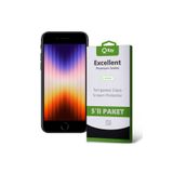 KZY İLETİŞİM Apple iPhone SE 3 2022 ile uyumlu Temperli Ekran Koruyucu Kırılmaz Cam Ekonomik 5'li Paket