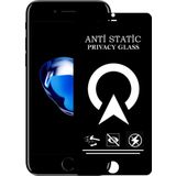 KZY İletişim Apple iPhone SE 3 2022 Tam Kaplayan Anti Statik Görünmez Safir Ekran Koruyucu Hayalet Cam - Siyah