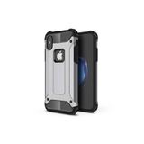 KZY İletişim-Apple iPhone X ile Uyumlu Kapak Çift Katmanlı Zırh Tank Kılıf - Gri (GRİ)