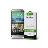 KZY İLETİŞİM HTC One M8 ile uyumlu Temperli Ekran Koruyucu Kırılmaz Cam Ekonomik 5'li Paket