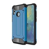 KZY İletişim-Huawei Honor 10 Lite ile Uyumlu Kapak Çift Katmanlı Zırh Tank Kılıf - Mavi (Mavi)
