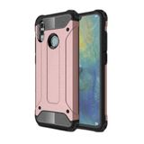 KZY İletişim-Huawei Honor 10 Lite ile Uyumlu Kapak Çift Katmanlı Zırh Tank Kılıf - Rose Gold (ROSE GOLD)
