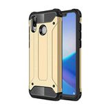 KZY İletişim-Huawei Honor 8C ile Uyumlu Kapak Çift Katmanlı Zırh Tank Kılıf - Gold (GOLD)