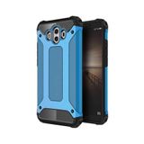 KZY İletişim-Huawei Mate 10 ile Uyumlu Kapak Çift Katmanlı Zırh Tank Kılıf - Mavi (Mavi)