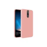 KZY İletişim Huawei Mate 10 Lite ile Uyumlu İçi Kadife Soft Logosuz Lansman Silikon Kılıf - Pembe