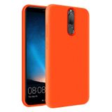 KZY İletişim Huawei Mate 10 Lite ile Uyumlu İçi Kadife Soft Logosuz Lansman Silikon Kılıf - Turuncu