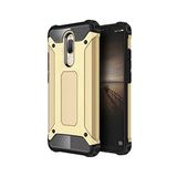 KZY İletişim-Huawei Mate 10 Lite ile Uyumlu Kapak Çift Katmanlı Zırh Tank Kılıf - Gold (GOLD)