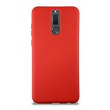 KZY İletişim Huawei Mate 10 Lite ile Uyumlu Kapak ile Uyumlu İçi Kadife Lansman Silikon Kılıf - Kırmızı