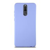 KZY İletişim Huawei Mate 10 Lite ile Uyumlu Kapak ile Uyumlu İçi Kadife Lansman Silikon Kılıf - Lila