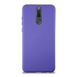 KZY İletişim Huawei Mate 10 Lite ile Uyumlu Kapak ile Uyumlu İçi Kadife Lansman Silikon Kılıf - Mor