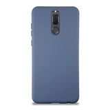 KZY İletişim Huawei Mate 10 Lite ile Uyumlu Kapak ile Uyumlu İçi Kadife Lansman Silikon Kılıf - Petrol Mavisi