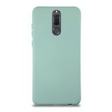 KZY İletişim Huawei Mate 10 Lite ile Uyumlu Kapak ile Uyumlu İçi Kadife Lansman Silikon Kılıf - Turkuaz