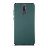 KZY İletişim Huawei Mate 10 Lite ile Uyumlu Kapak ile Uyumlu İçi Kadife Lansman Silikon Kılıf - Yeşil