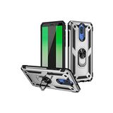 KZY İletişim Huawei Mate 10 Lite ile Uyumlu Kapak Military Yüzüklü Stantlı Panzer Tank Kılıf - Gri