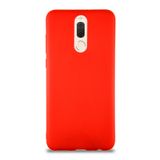 KZY İletişim Huawei Mate 10 Lite ile Uyumlu Kılıf Soft Premier Renkli Silikon Kapak - Kırmızı
