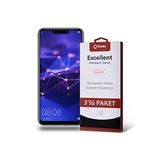 KZY İLETİŞİM Huawei Mate 20 Lite ile uyumlu Temperli Ekran Koruyucu Kırılmaz Cam Ekonomik 3'lü Paket