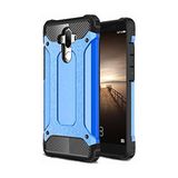 KZY İletişim-Huawei Mate 9 ile Uyumlu Kapak Çift Katmanlı Zırh Tank Kılıf - Mavi (Mavi)