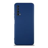 KZY İletişim Huawei P Smart 2021 ile Uyumlu Kapak İçi Kadife Kamera Korumalı Lansman Silikon Kılıf - Lacivert
