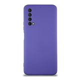 KZY İletişim Huawei P Smart 2021 ile Uyumlu Kapak İçi Kadife Kamera Korumalı Lansman Silikon Kılıf - Mor