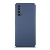 KZY İletişim Huawei P Smart 2021 ile Uyumlu Kapak İçi Kadife Kamera Korumalı Lansman Silikon Kılıf - Petrol Mavisi