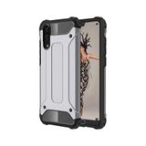 KZY İletişim-Huawei P20 ile Uyumlu Kapak Çift Katmanlı Zırh Tank Kılıf - Gri (GRİ)
