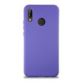 KZY İletişim Huawei P20 Lite ile Uyumlu Kapak ile Uyumlu İçi Kadife Lansman Silikon Kılıf - Mor