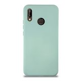 KZY İletişim Huawei P20 Lite ile Uyumlu Kapak ile Uyumlu İçi Kadife Lansman Silikon Kılıf - Turkuaz