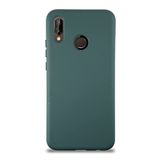 KZY İletişim Huawei P20 Lite ile Uyumlu Kapak ile Uyumlu İçi Kadife Lansman Silikon Kılıf - Yeşil