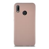 KZY İletişim Huawei P20 Lite ile Uyumlu Kılıf Soft Premier Renkli Silikon Kapak - Pudra