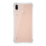 KZY İletişim Huawei P20 Lite le Uyumlu ile Uyumlu Kapak Kamera Korumalı Antishock Airbag Köşe Korumalı Silikon Şeffaf Kılıf