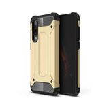 KZY İletişim-Huawei P30 ile Uyumlu Kapak Çift Katmanlı Zırh Tank Kılıf - Gold (GOLD)