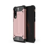 KZY İletişim-Huawei P30 ile Uyumlu Kapak Çift Katmanlı Zırh Tank Kılıf - Rose Gold (ROSE GOLD)