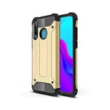 KZY İletişim-Huawei P30 Lite ile Uyumlu Kapak Çift Katmanlı Zırh Tank Kılıf - Gold (GOLD)