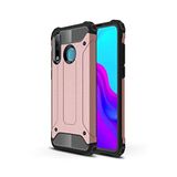 KZY İletişim-Huawei P30 Lite ile Uyumlu Kapak Çift Katmanlı Zırh Tank Kılıf - Rose Gold (ROSE GOLD)