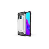 KZY İletişim-Huawei P40 Lite E ile Uyumlu Kapak Çift Katmanlı Zırh Tank Kılıf - Gri (GRİ)
