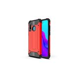 KZY İletişim-Huawei P40 Lite E ile Uyumlu Kapak Çift Katmanlı Zırh Tank Kılıf - Kırmızı (KIRMIZI)