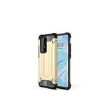 KZY İletişim-Huawei P40 Pro ile Uyumlu Kapak Çift Katmanlı Zırh Tank Kılıf - Gold (GOLD)